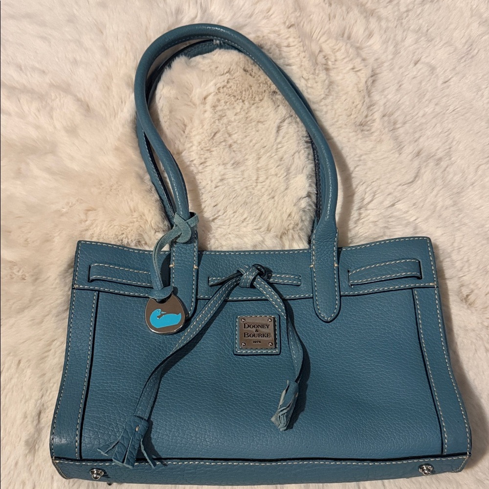 Dooney & Bourke Teal Leather Shoulder Bag